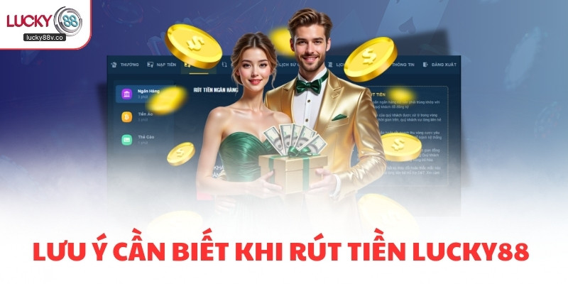 Lưu ý cần biết khi rút tiền LUCKY88