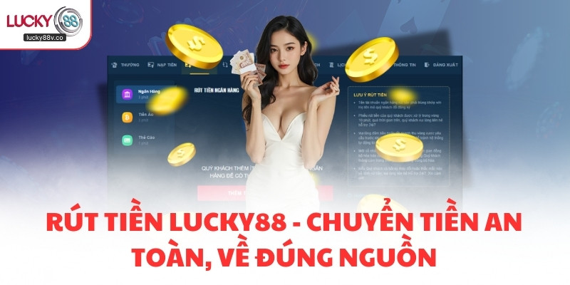 Rút tiền LUCKY88 - Chuyển tiền an toàn, về đúng nguồn